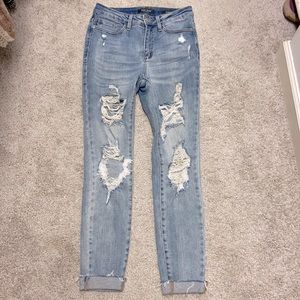 Judy Blue distressed skinny jeans